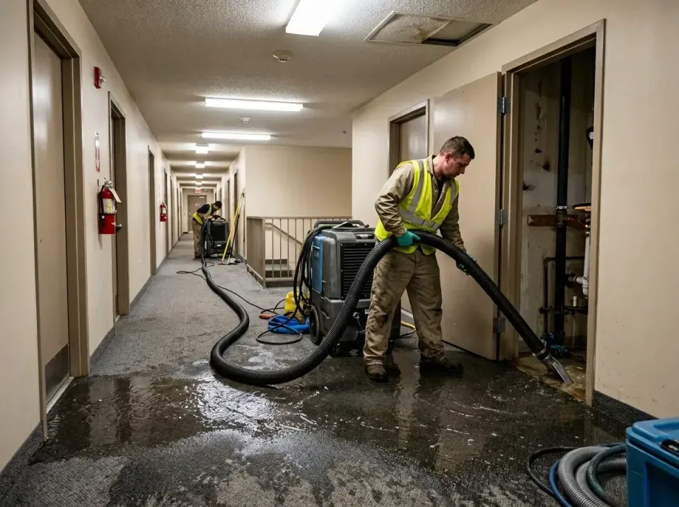 multi-unit-apartment-hallway-f-005 — frequently asked questions, Emergency Burst Pipe Water Extraction & Removal in Pine Cas…
